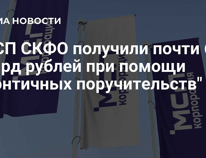 Почти 6 млрд рублей получили МСП Северного Кавказа с помощью «зонтичных» поручительств Корпорации МСП